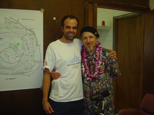 Dave Lawrence with Steve Miller Band's Norton Buffalo, Honolulu 2006