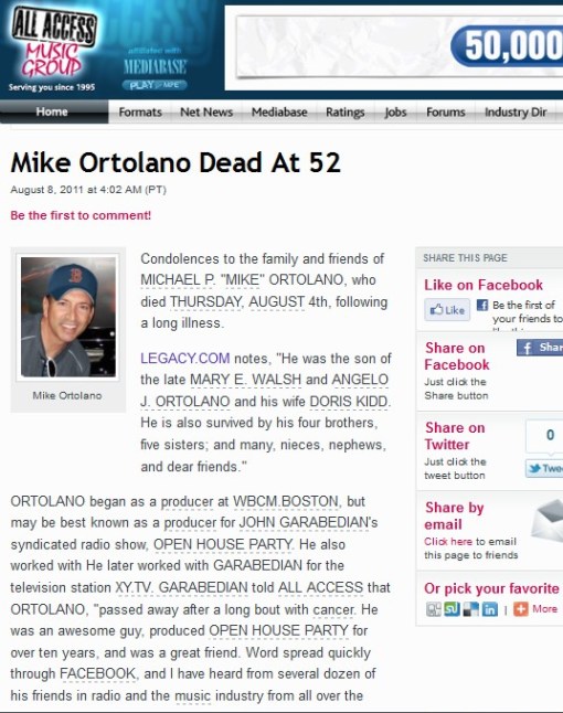 Mike Ortolano story on All Access