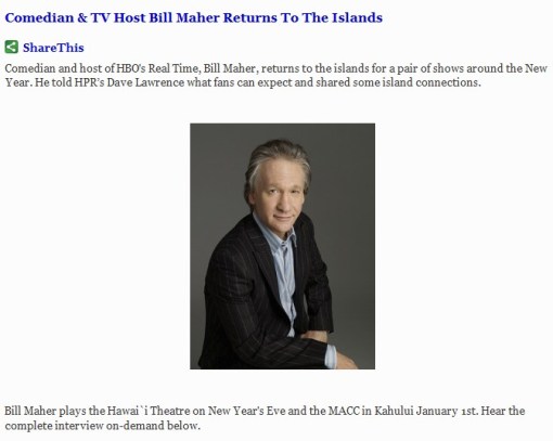 Bill Maher