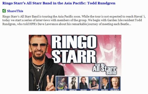Ringo one - Todd